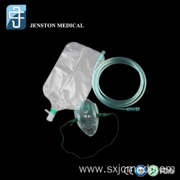 PVC High Concentration Non-rebreathing Oxygen Mask with Tubing